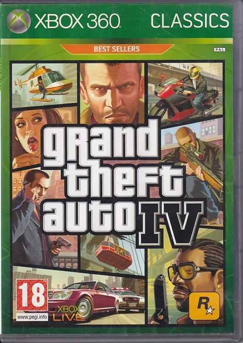 Grand Theft Auto IV - Classics - Without Manual - XBOX 360 (B Grade) (Used) (Eng)
